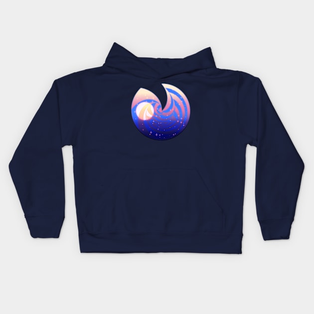 Pastel Moon Stone Kids Hoodie by mareescatharsis